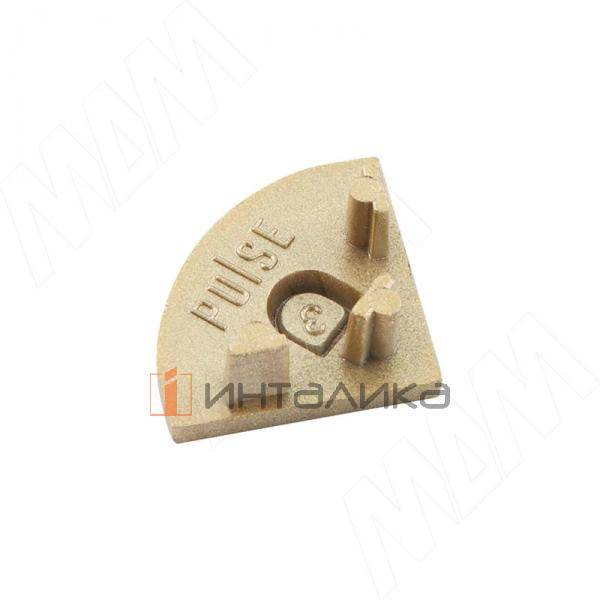 Заглушка торцевая для СМ1/CM2, золото матовое