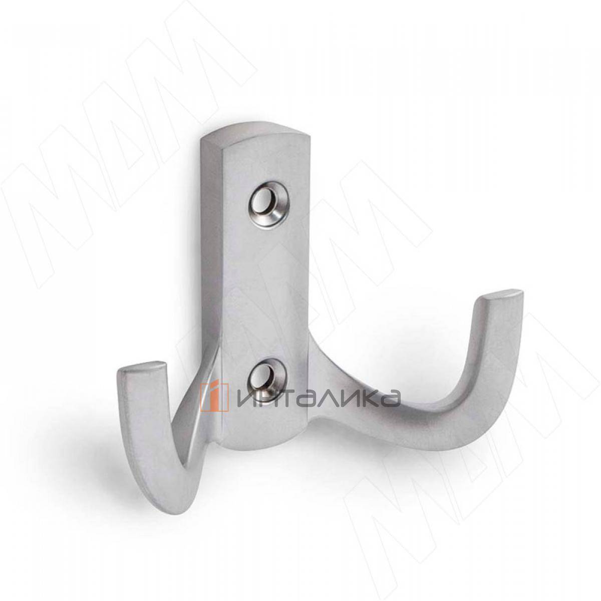 Крючок двухрожковый хром матовый (HK.18.SC)