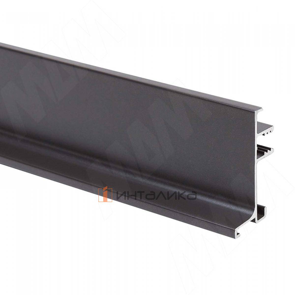 GOLATIME Универсальная профиль-ручка под столешницу, графит, L-4200 (GL2.548A.4200.9712 RU)