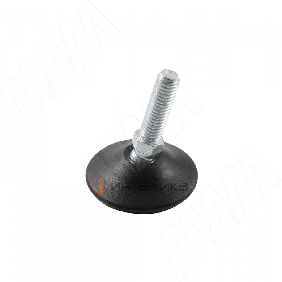 Ножка мебельная на подвижном шарнире черная, M8 x 25 (PI77.M8x25)