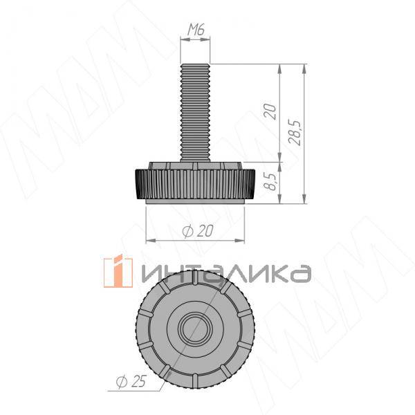PI01.M6X20.BL