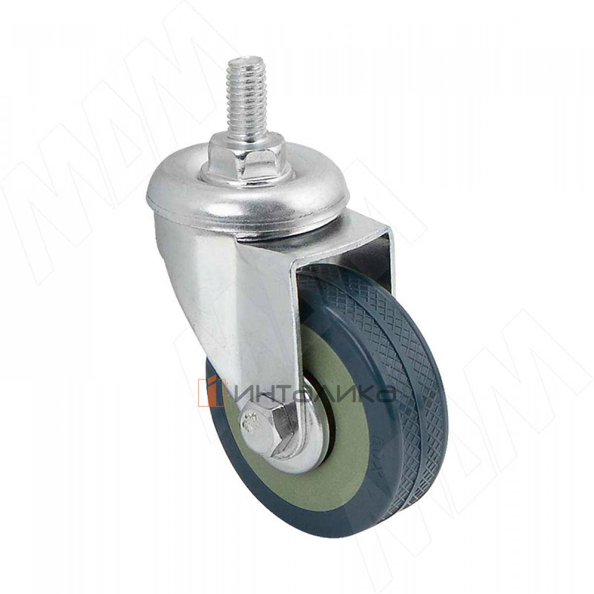 Опора колесная, D50 мм, без стопора, М8