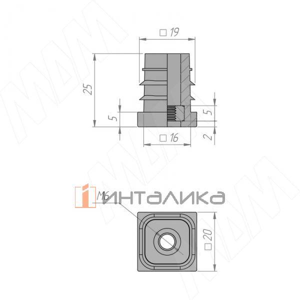 HL.S.20X20.M6.BL