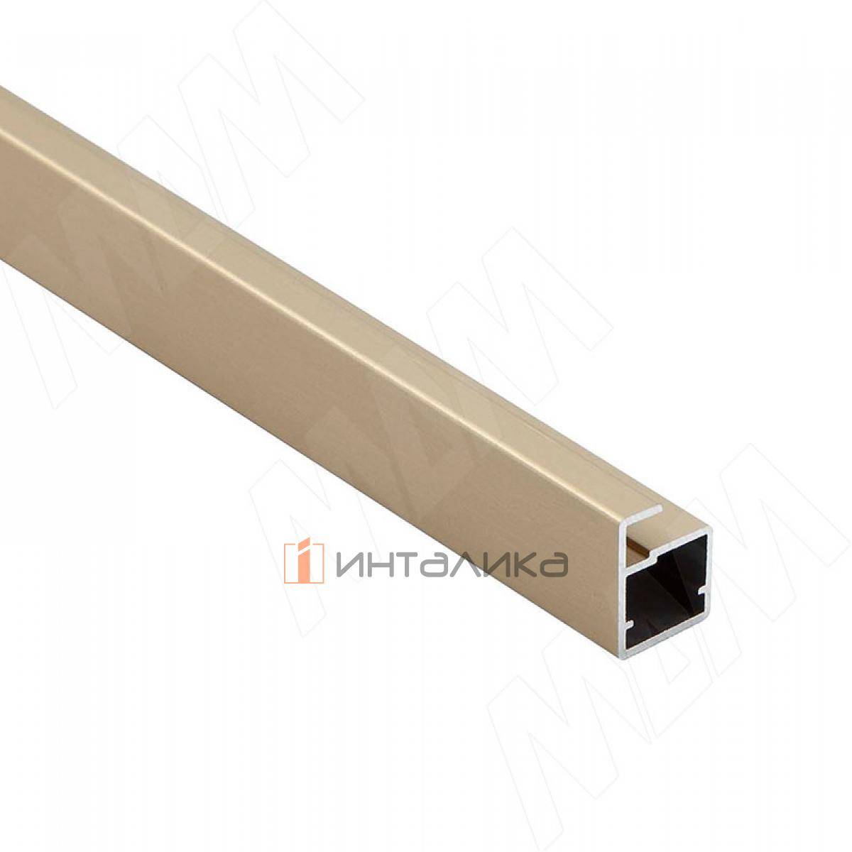 INTEGRO Профиль рамочный узкий, 19х20х8 мм, золото шлифованное, L-6000 (IN05131)