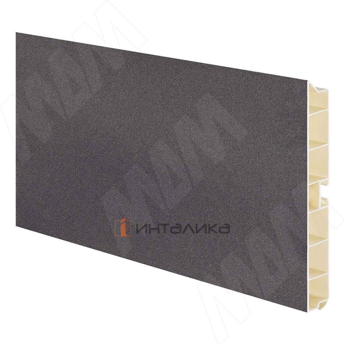 Цоколь пластиковый (высота 100, длина 4000 мм), серый металлик (10.0495 4M)