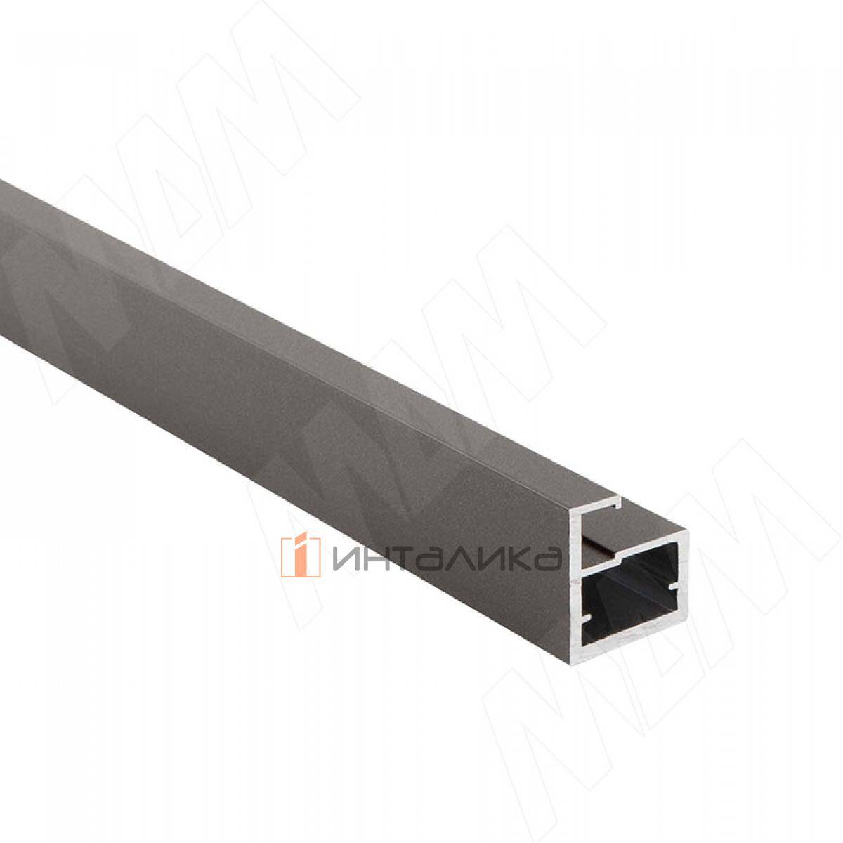 LINEA Профиль рамочный узкий, 20х22х8 мм, графит, L-6000 (FP00738GP)