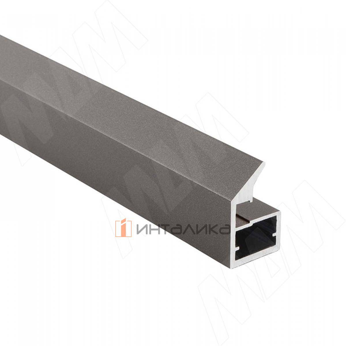 LINEA Профиль рамочный узкий, с наклонной ручкой, графит, L-5400 (FP00738TGP)