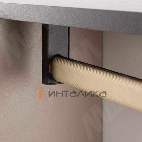 Штангодержатель универсальный (для трубы 15x30 мм и D25 мм), черный