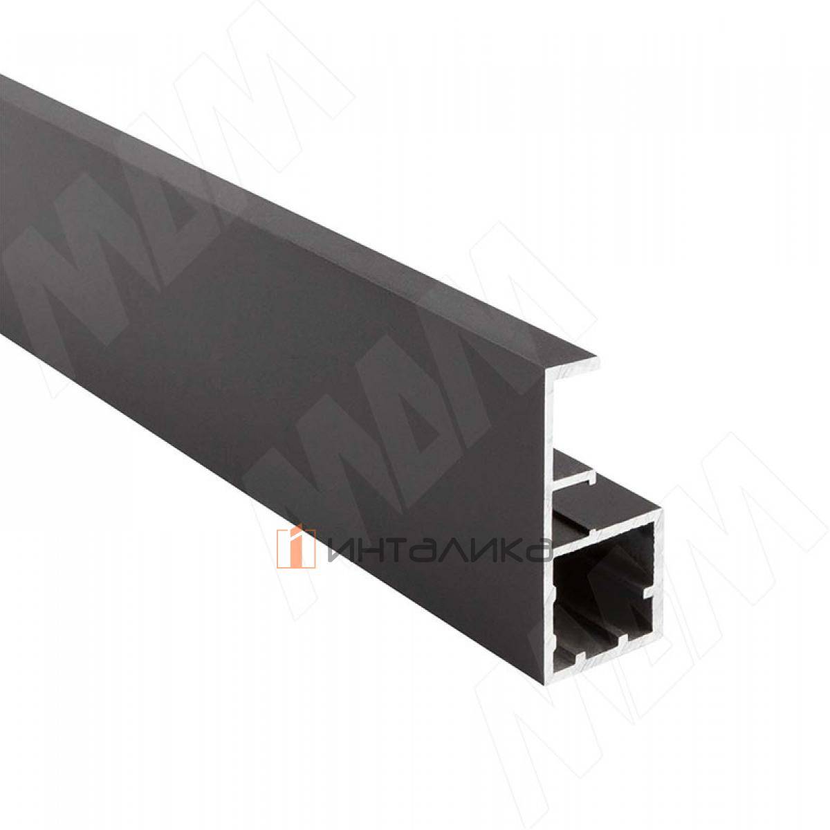 SECRET Профиль рамочный узкий, с интегрированной ручкой, черный, L-5400 (FP00736HBL)