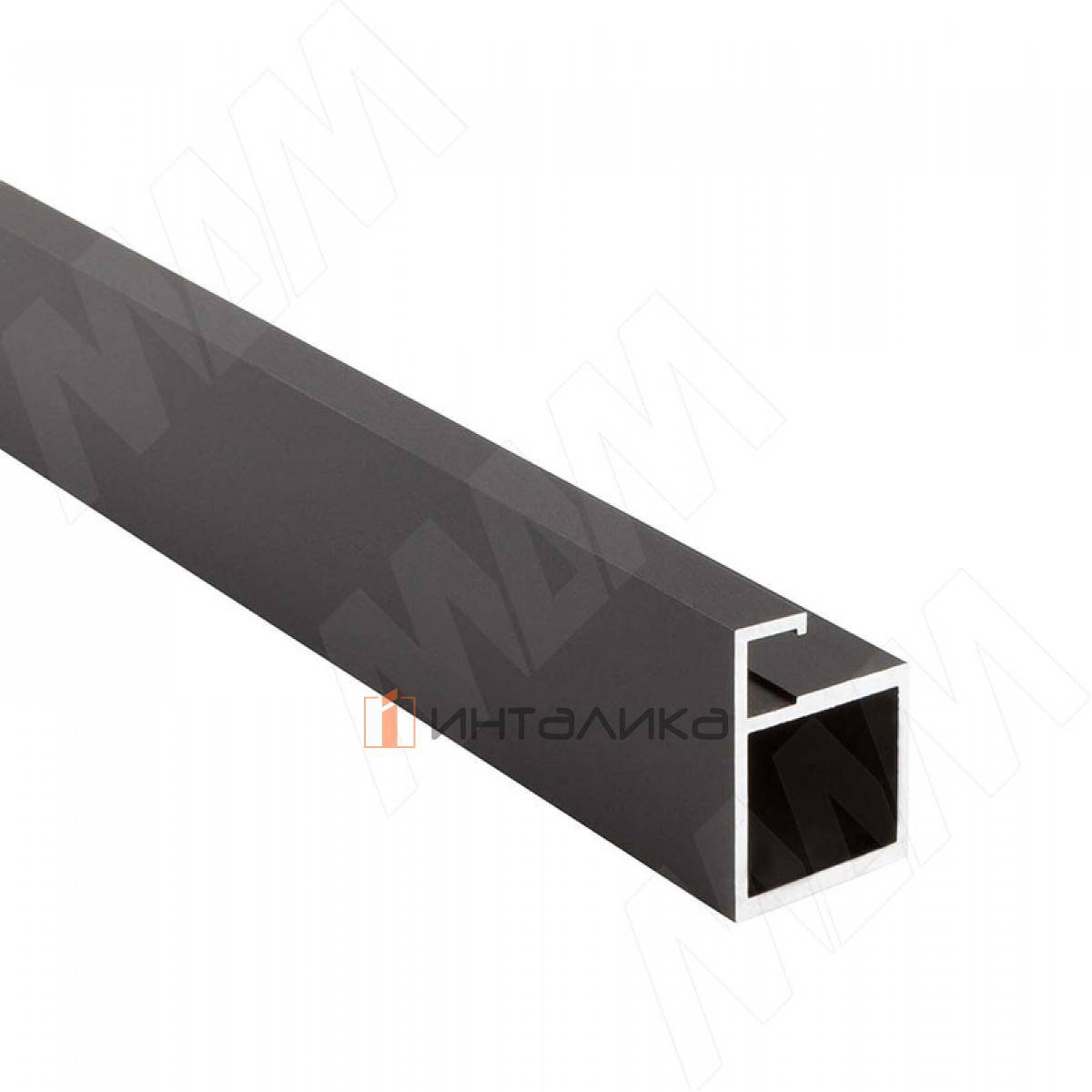 SECRET MAXI Профиль рамочный узкий, черный, L-6000 (FP00263BL)