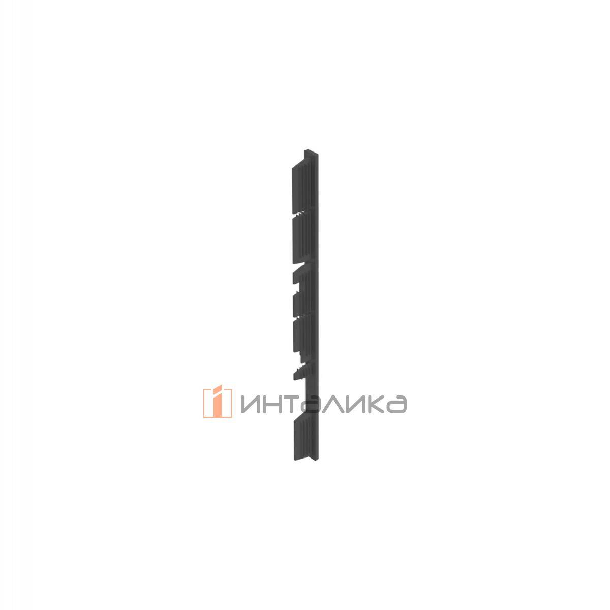 Торцевая заглушка для передней панели внутреннего ящика HETTICH АванТех Ю / AvanTech You, H139, антрацит