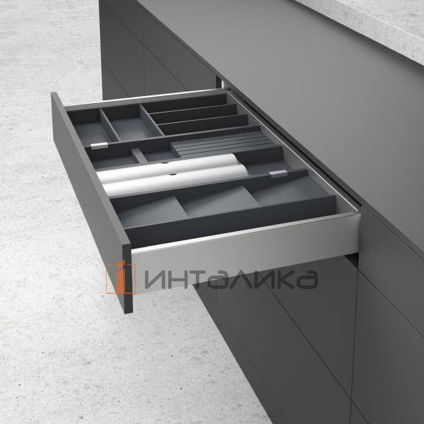 Комплект разделителей HETTICH ОргаТрей /OrgaTray 270, для АванТех Ю / AvanTech YOU, NL450, B93.5, H35, бук, антрацит