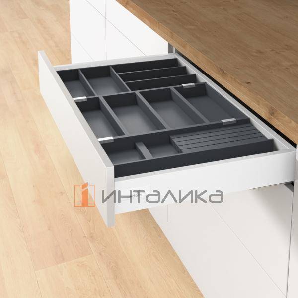 Комплект разделителей HETTICH ОргаТрей /OrgaTray 270, для АванТех Ю / AvanTech YOU, NL500, B106, H35, бук, антрацит