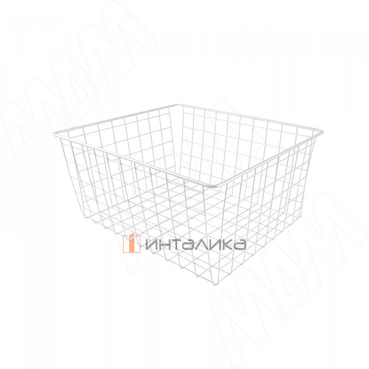 BASE Корзина сетчатая, 190x450x600 мм, белый (КС194560 БЕЛ)