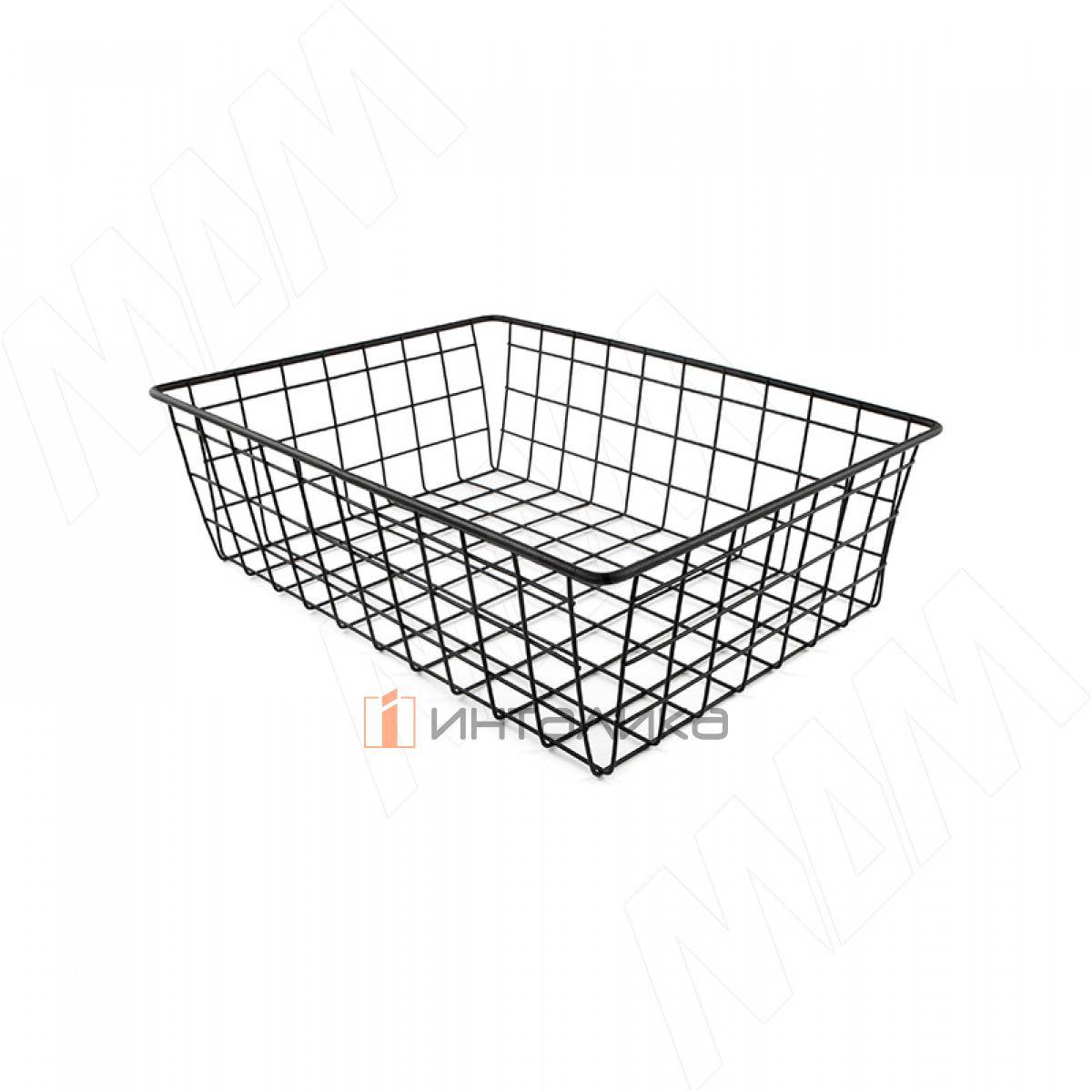BASE Корзина сетчатая, 120x450x550 мм, черный (КС124555 ЧР)