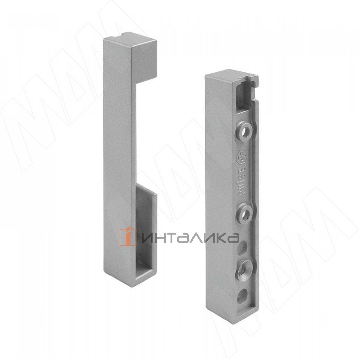 VOGUE Штангодержатель для прямоугольной штанги, торцевой, графит, крепление к полке (TA0213SGP)