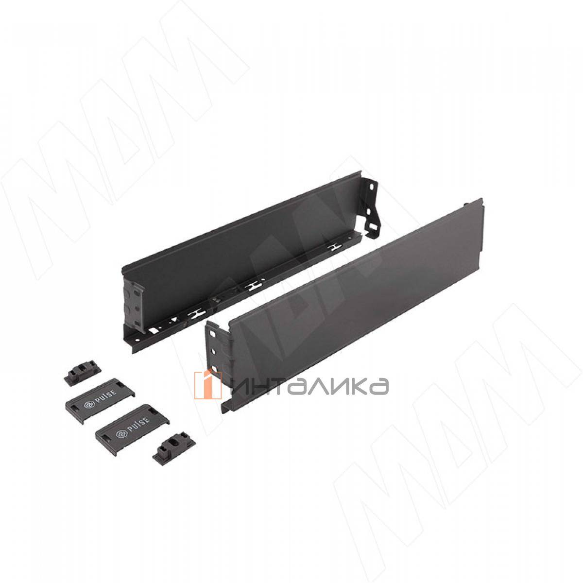 GX Box Комплект боковин ящика H80 мм, 300 мм, темно-серый