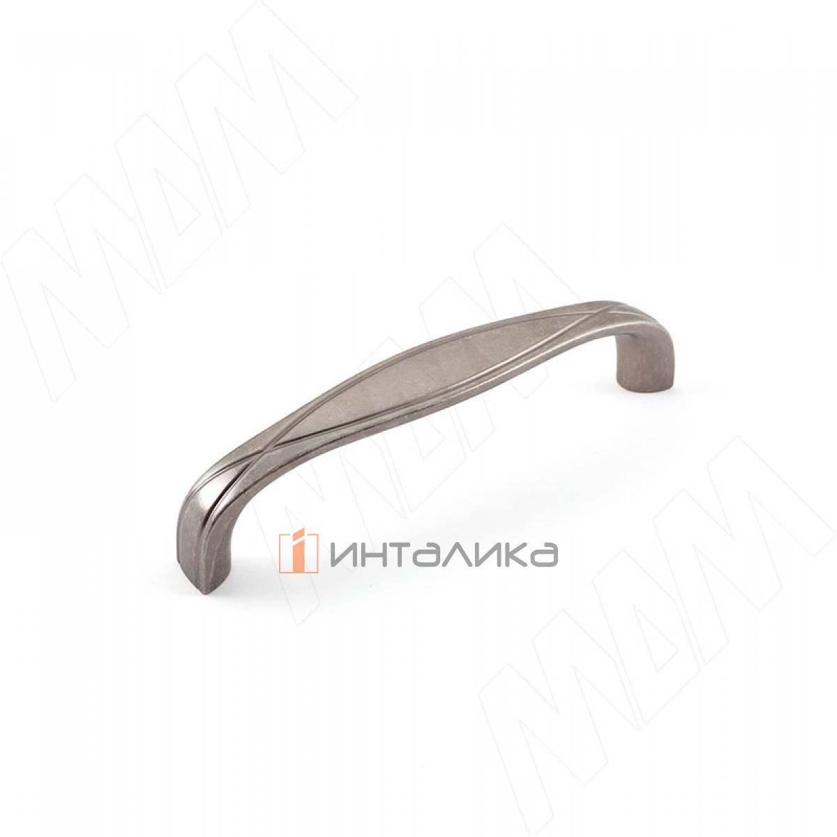SERPENTE Ручка-скоба 96мм серебро состаренное