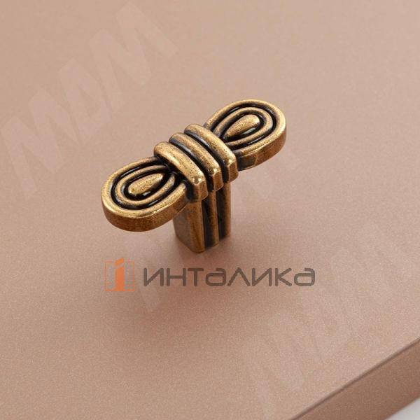 Ручка-кнопка бронза состаренная