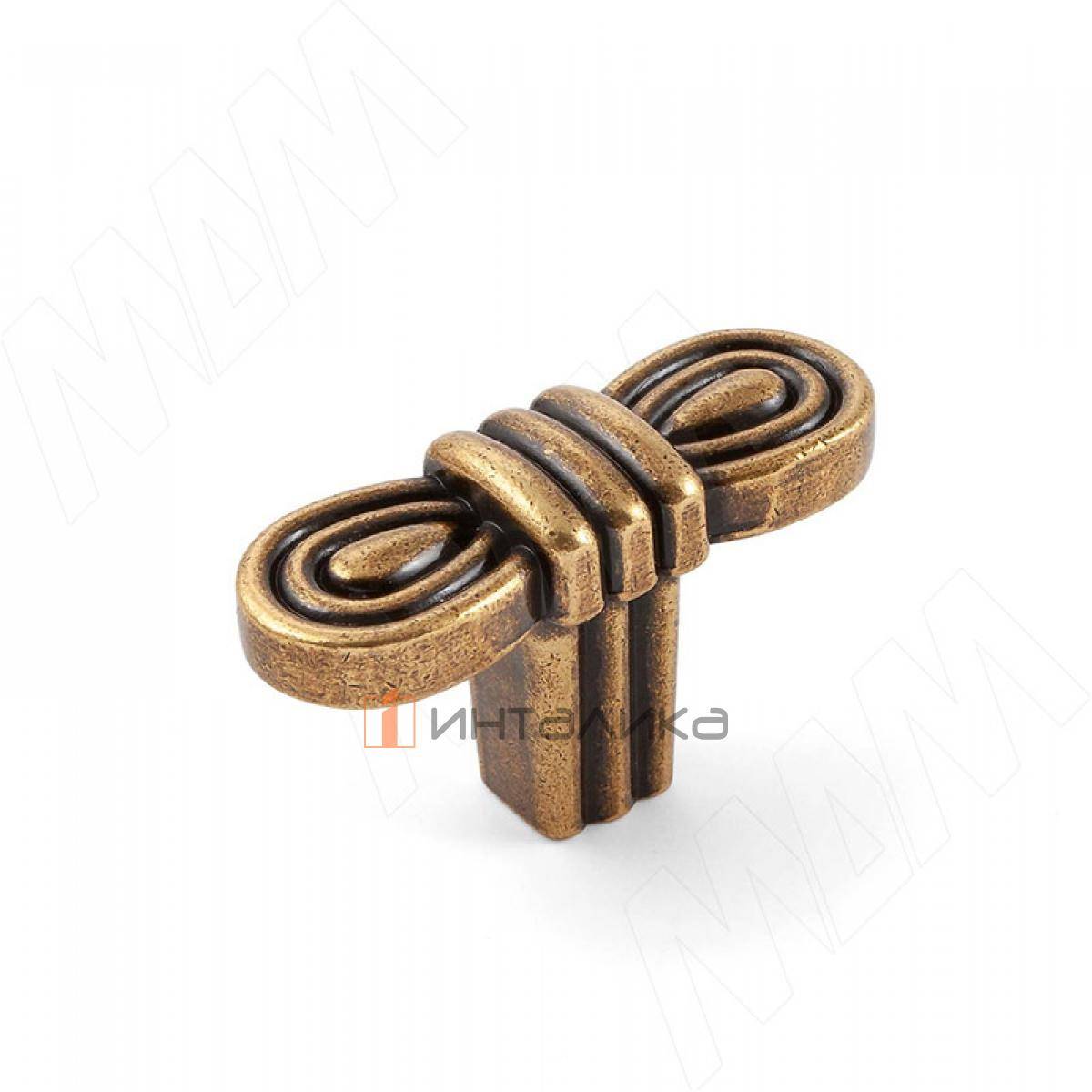 Ручка-кнопка бронза состаренная