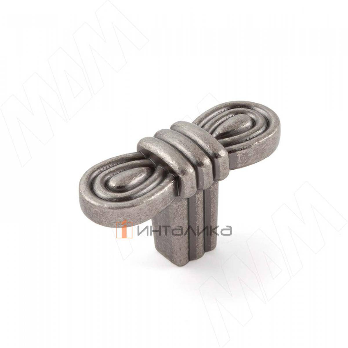 Ручка-кнопка серебро состаренное