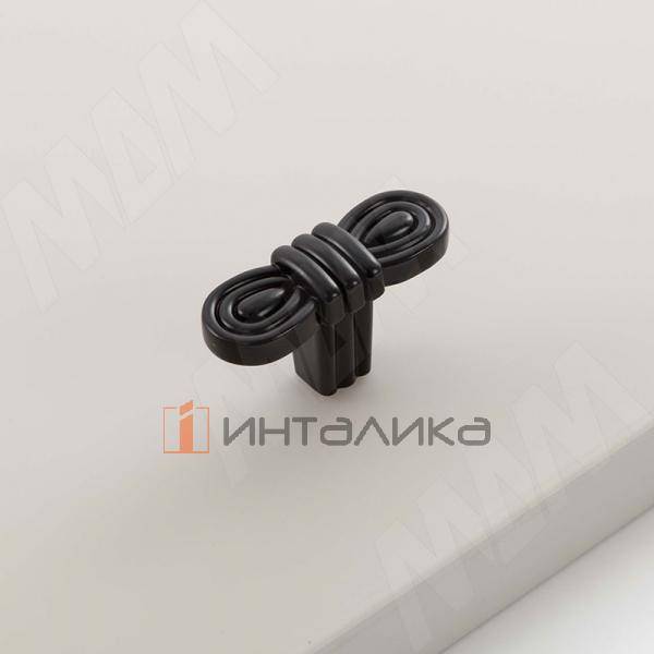 Ручка-кнопка черный матовый