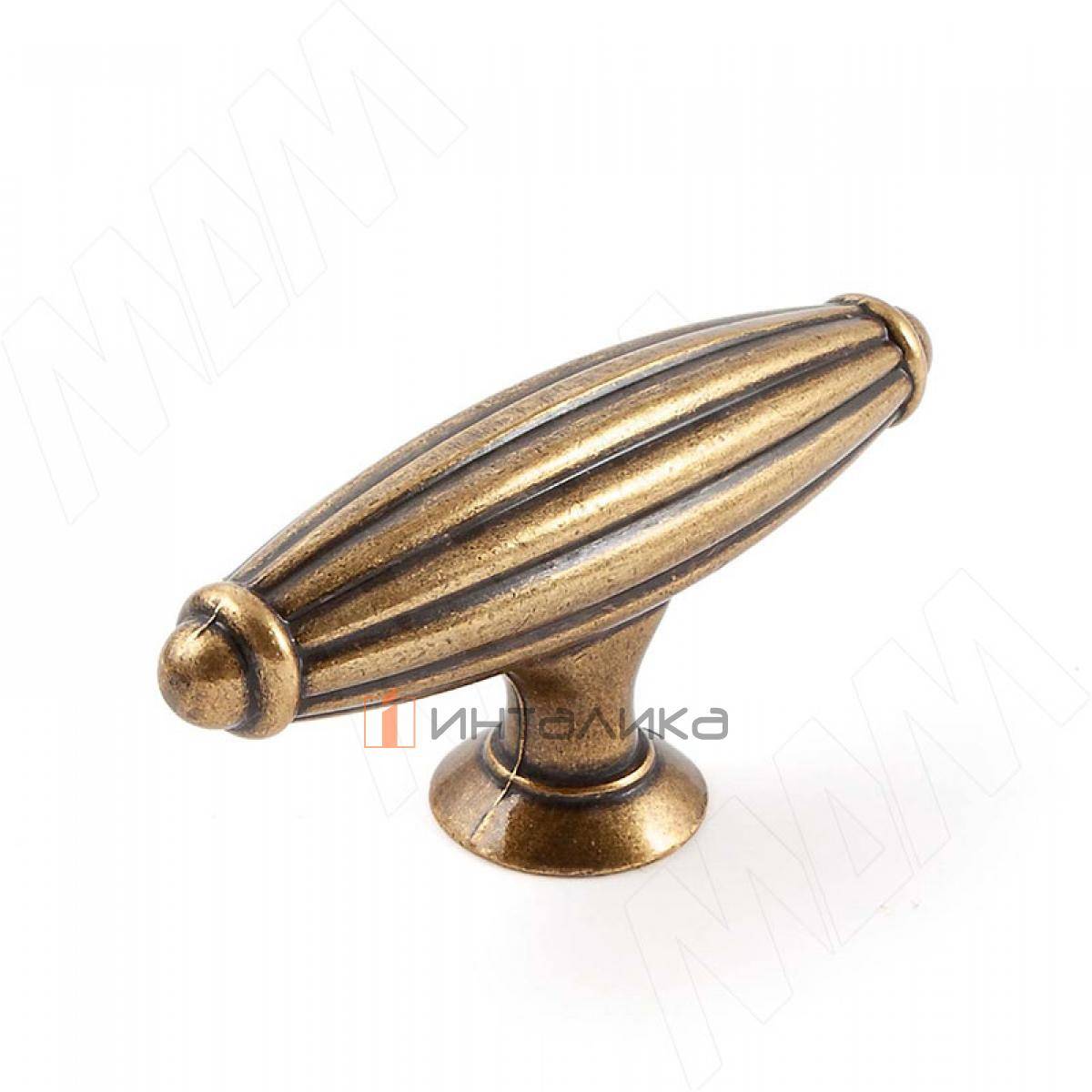 Ручка-кнопка бронза состаренная