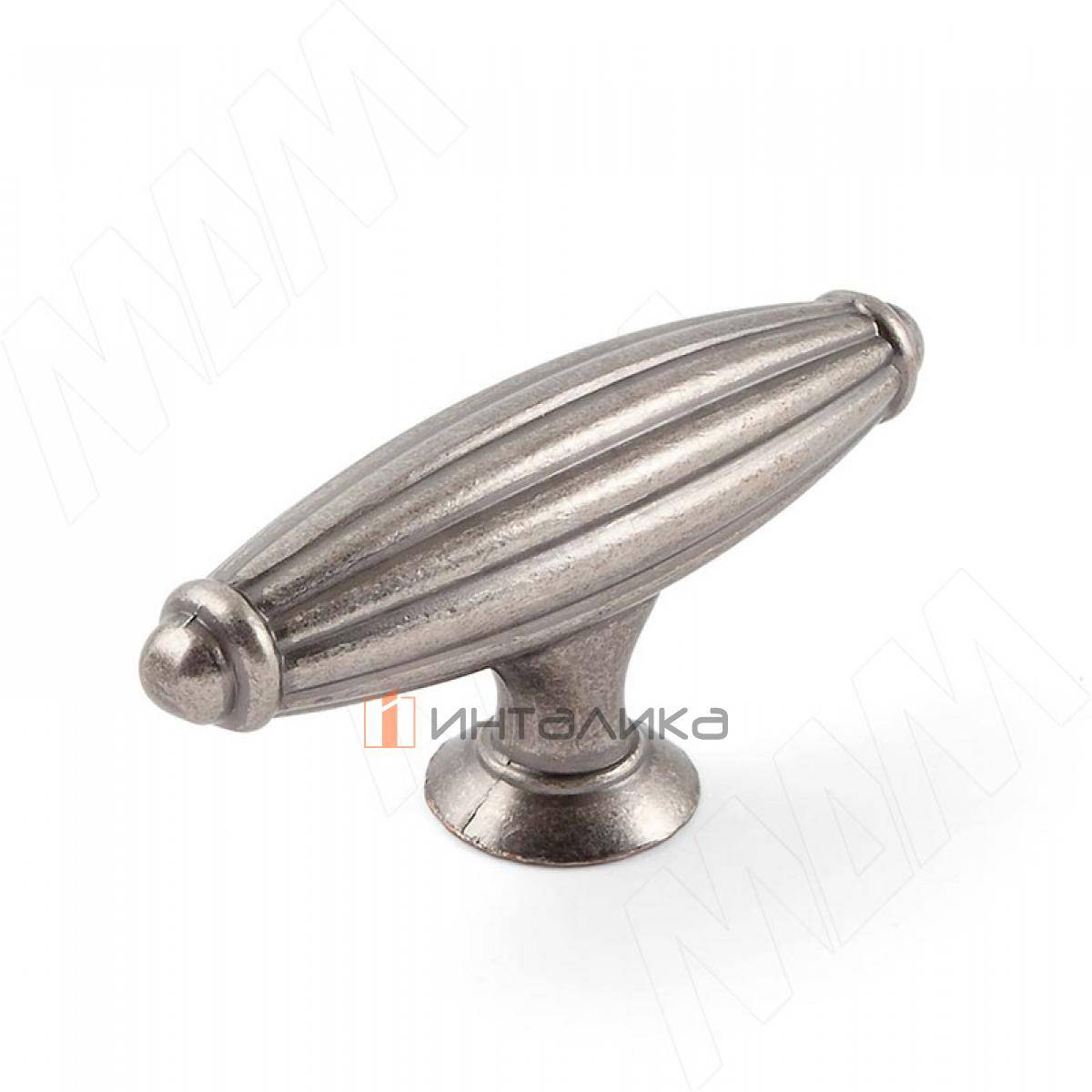 Ручка-кнопка серебро состаренное