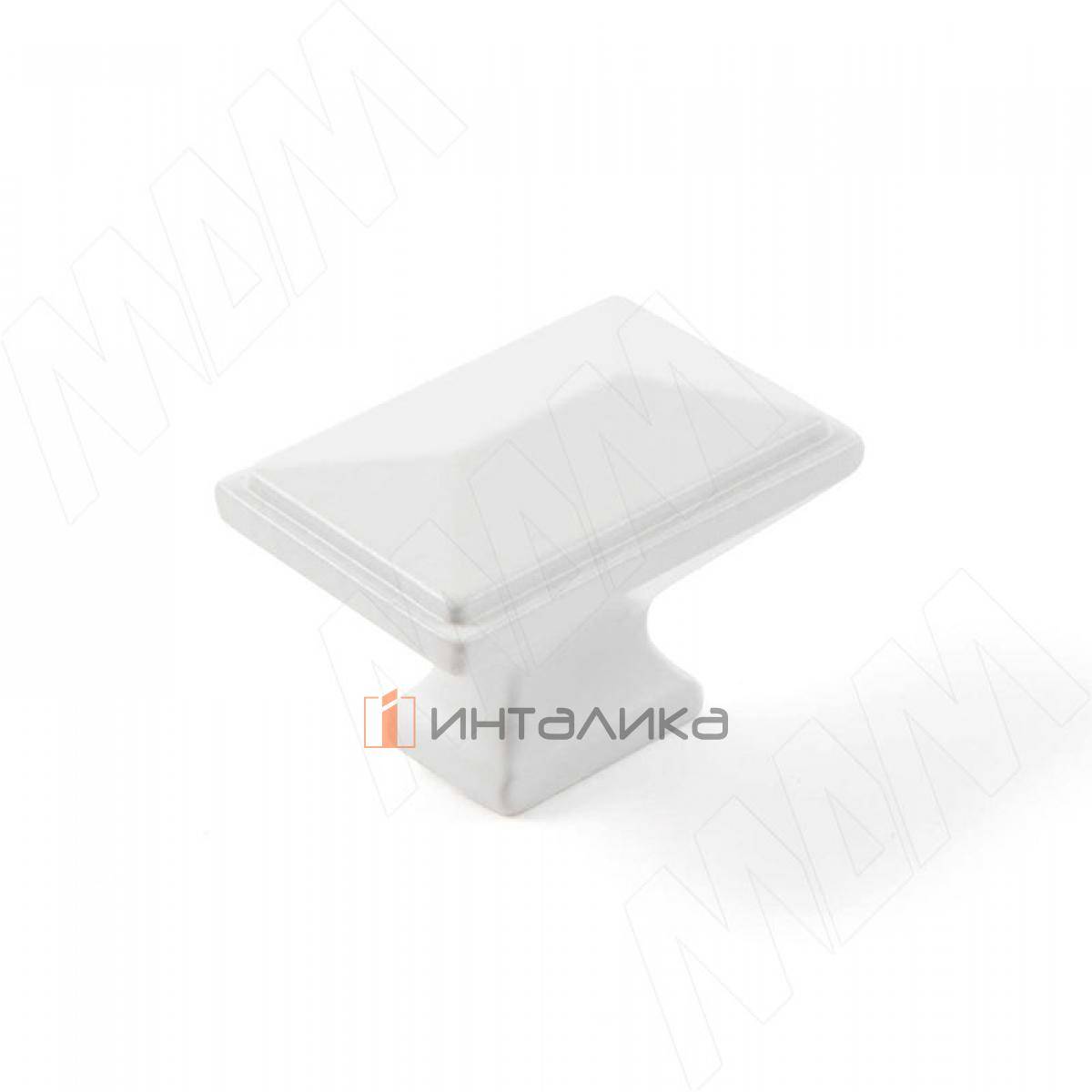 Ручка-кнопка белый матовый