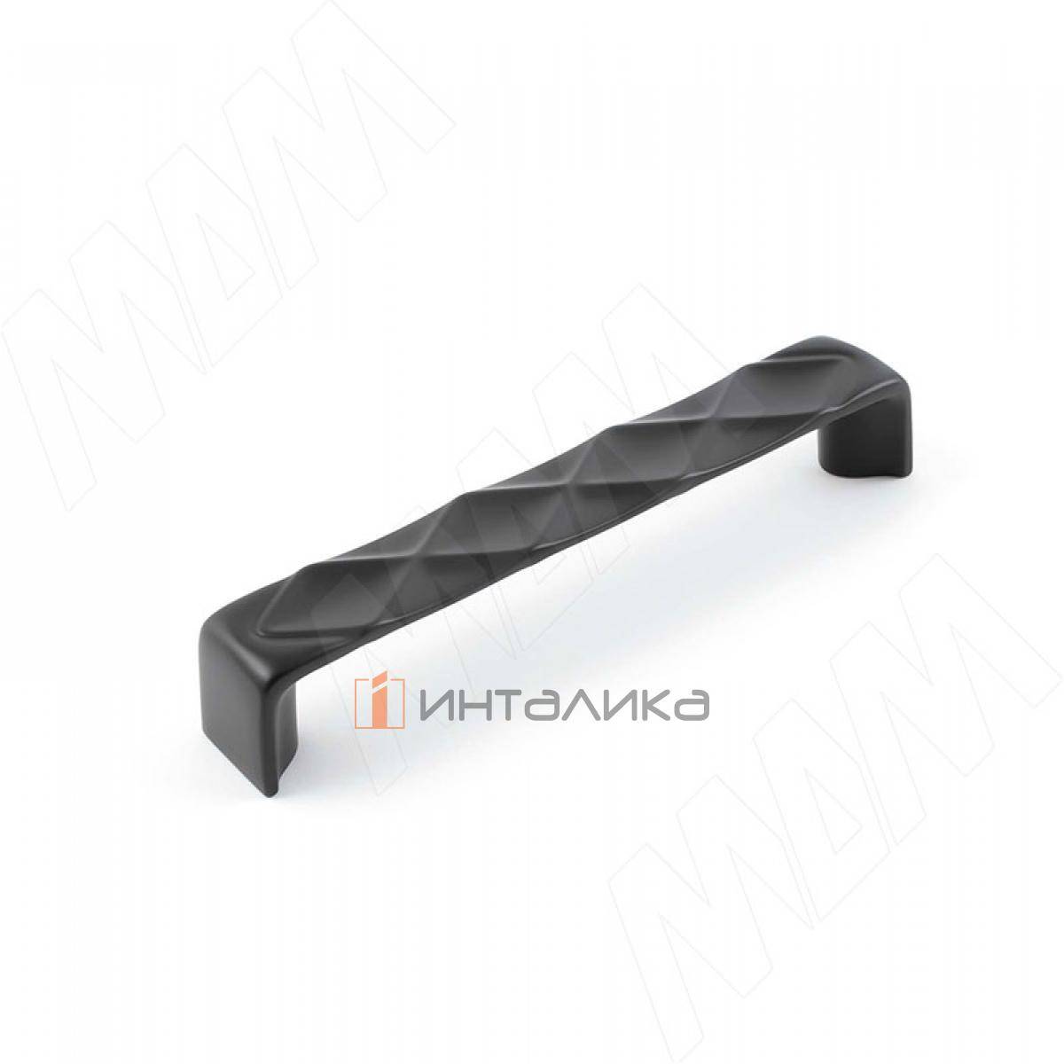 Ручка-скоба 128мм черный матовый