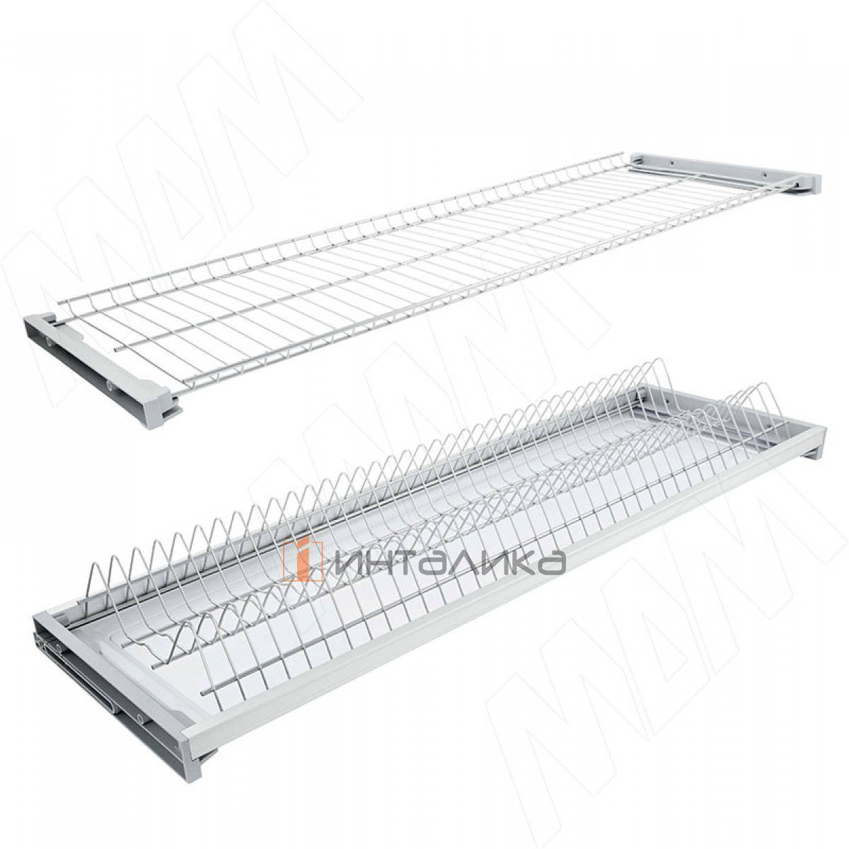 ARIA комплект посудосушителей, гладкая рамка, держатель задн.стенки, поддон, 500мм, нерж.сталь