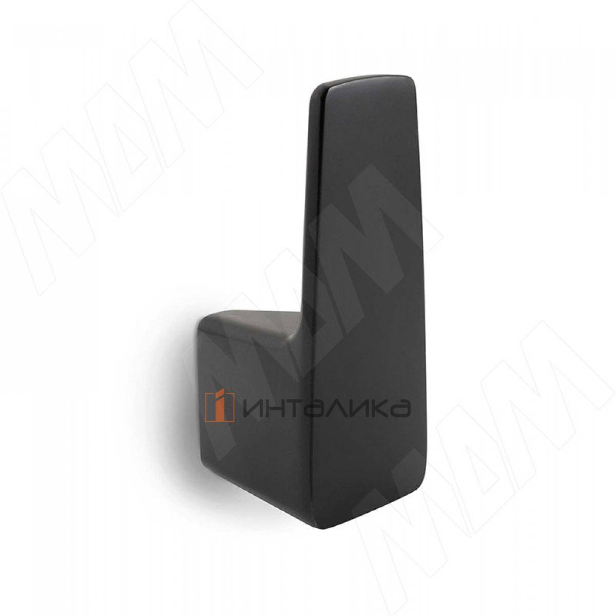 ALVERO Крючок однорожковый черный матовый