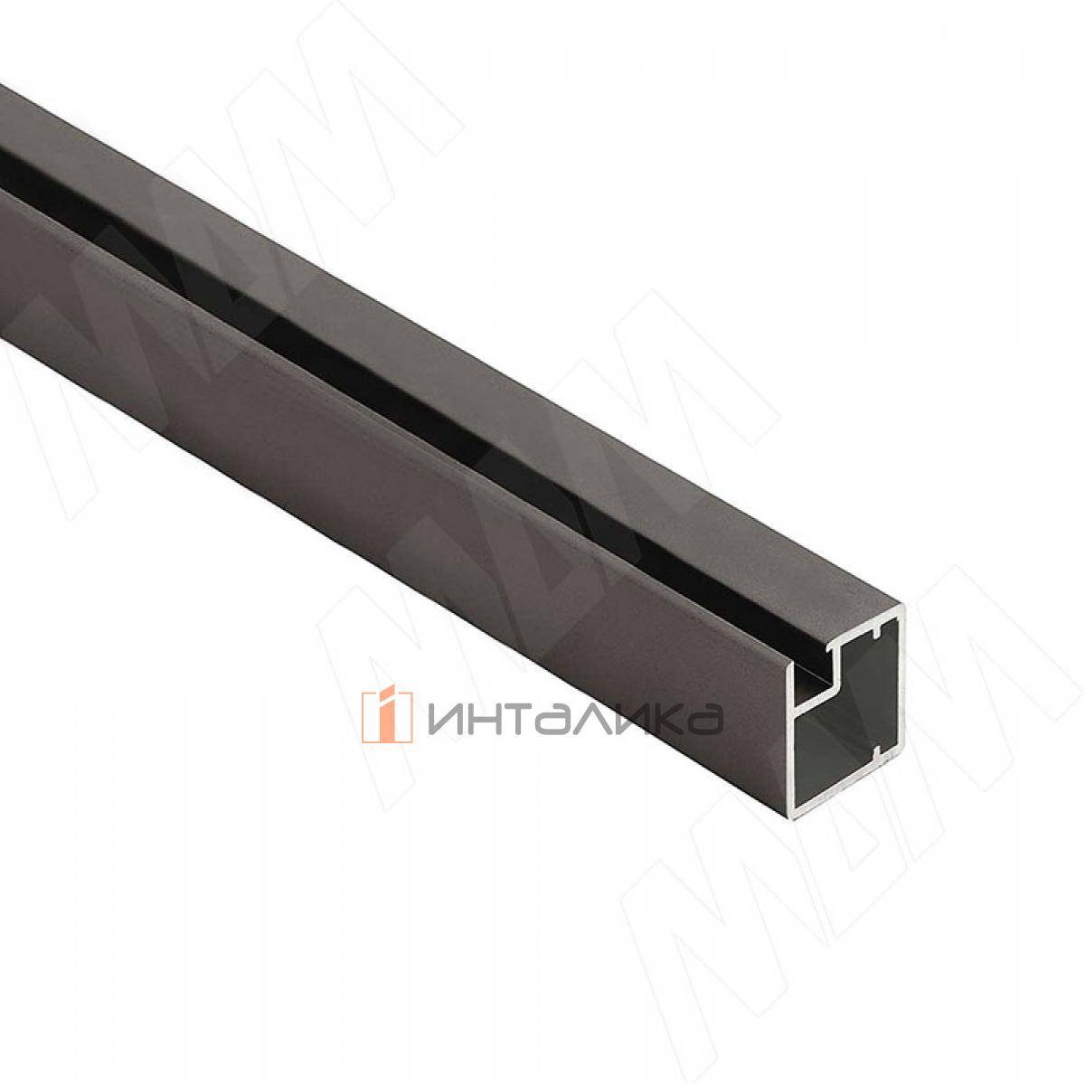 INTEGRO Профиль рамочный узкий, 19х20х19, бронза брашированное (анод), L-3000