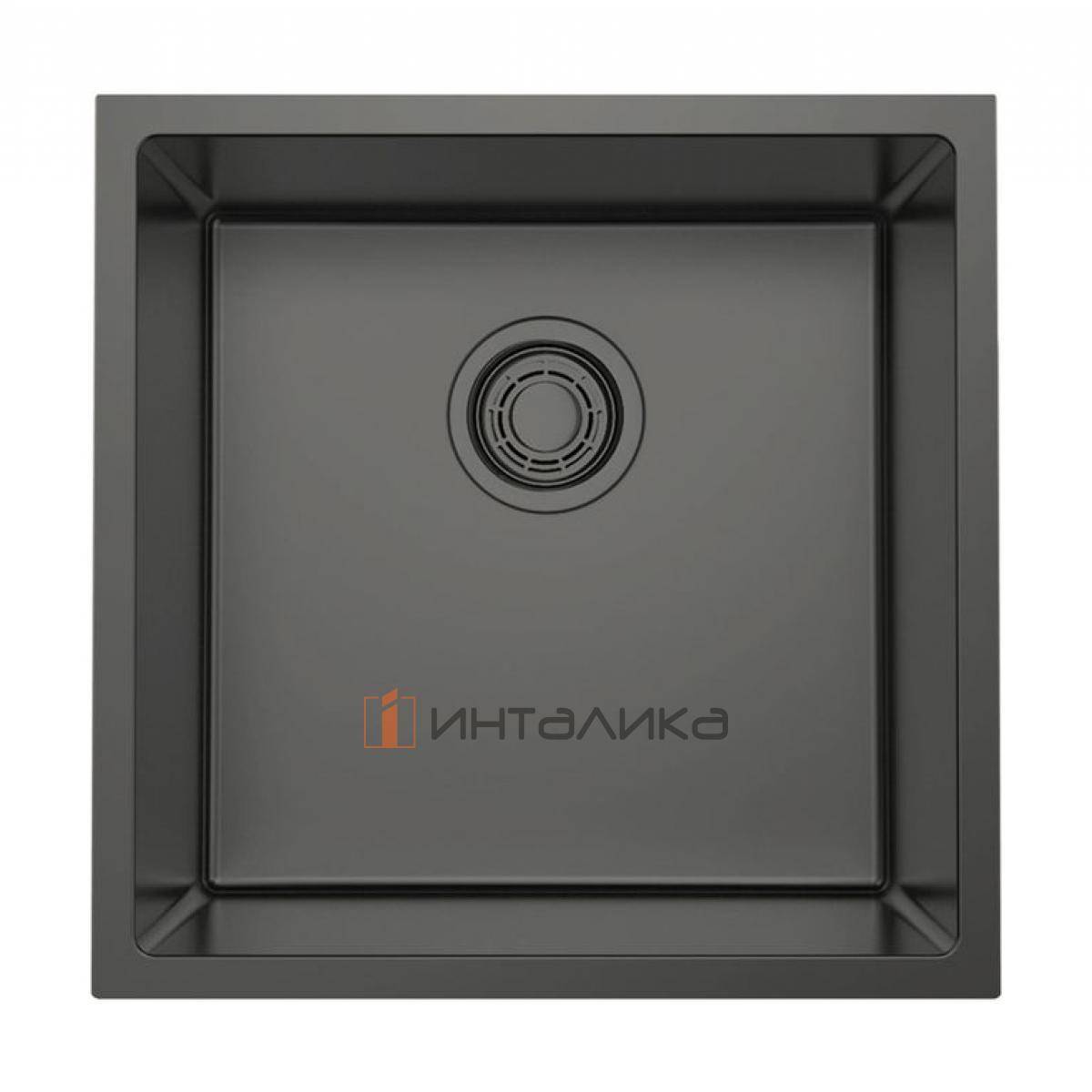 Мойка Omoikiri TADZAVA 44-U/I Ultra нержавеющая сталь, 450, накладная, вороненая сталь