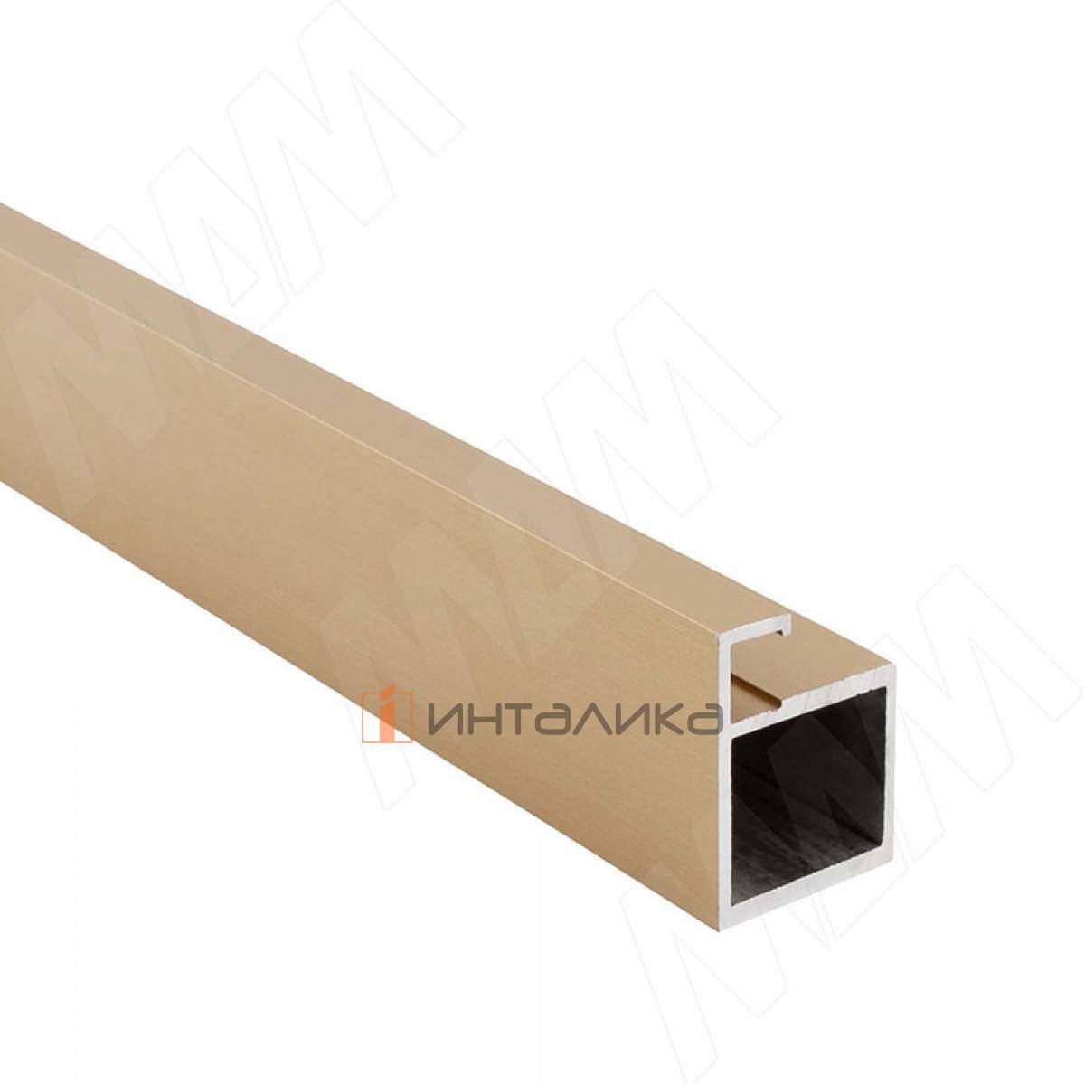 SECRET MAXI Профиль рамочный узкий, золото брашированное (анод), L-6000