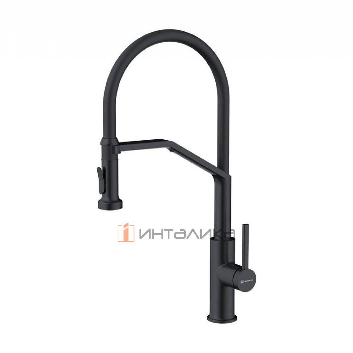Смеситель Omoikiri MAKKARI 2 Plus-SB, с выводом питьевой воды, с гибким шлангом, графит