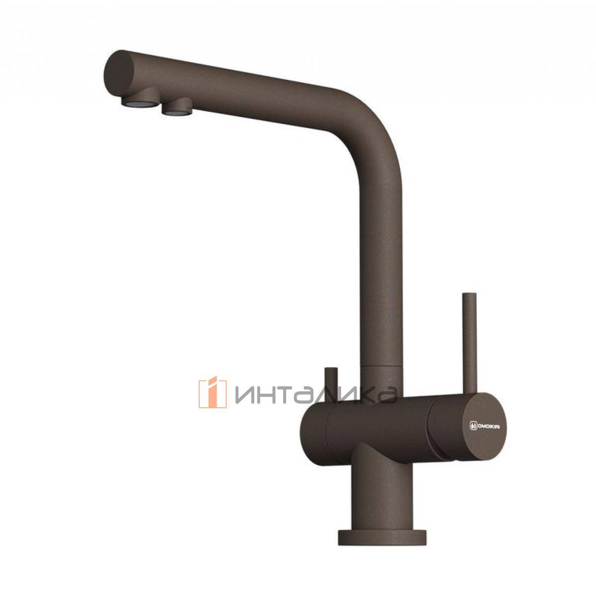 Смеситель Omoikiri NAGANO-P однорычажный, с выводом питьевой воды, espresso