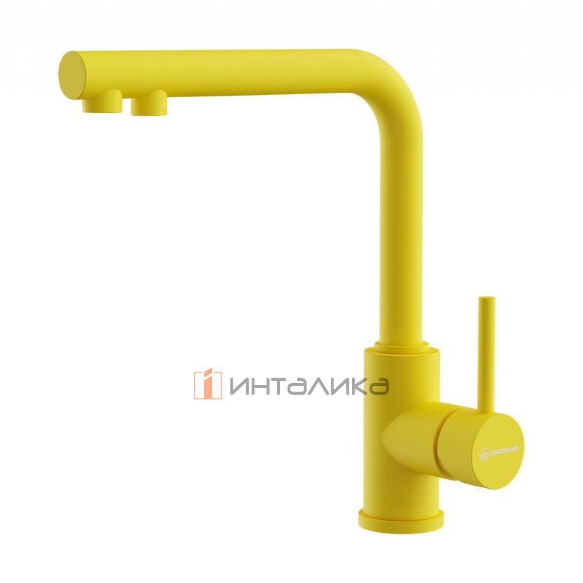 Смеситель Omoikiri NAKAGAWA 2 Plus однорычажный, с выводом для питьевой воды, sicilian lemon