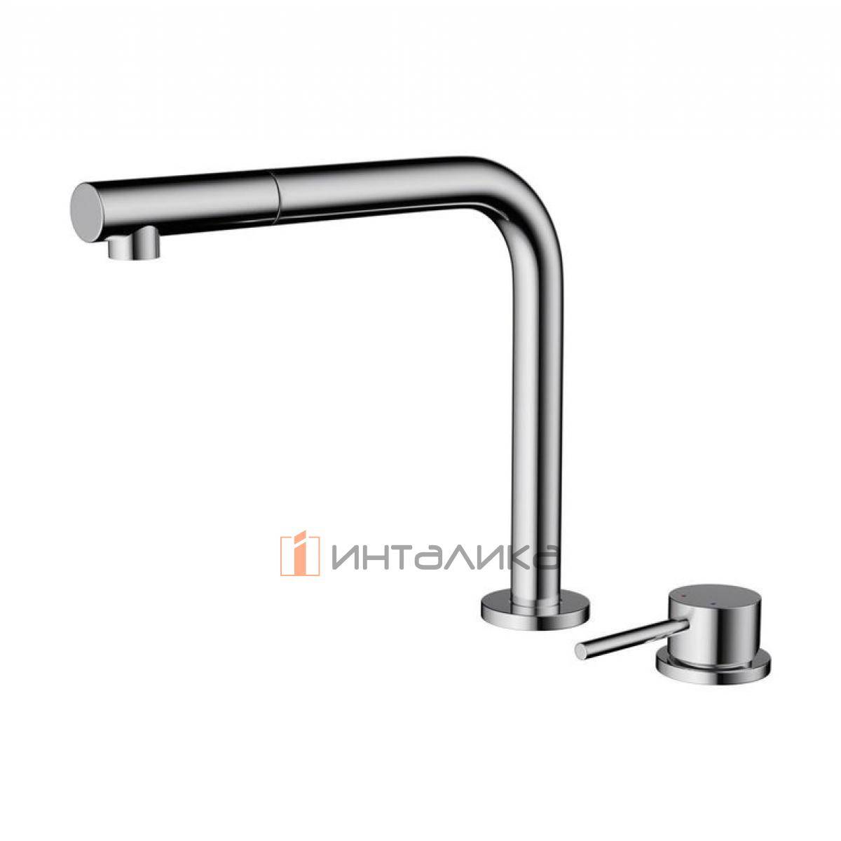 Смеситель-трансформер Omoikiri NARA 2 Plus-S установка под окно, с выдвижным шлангом, хром