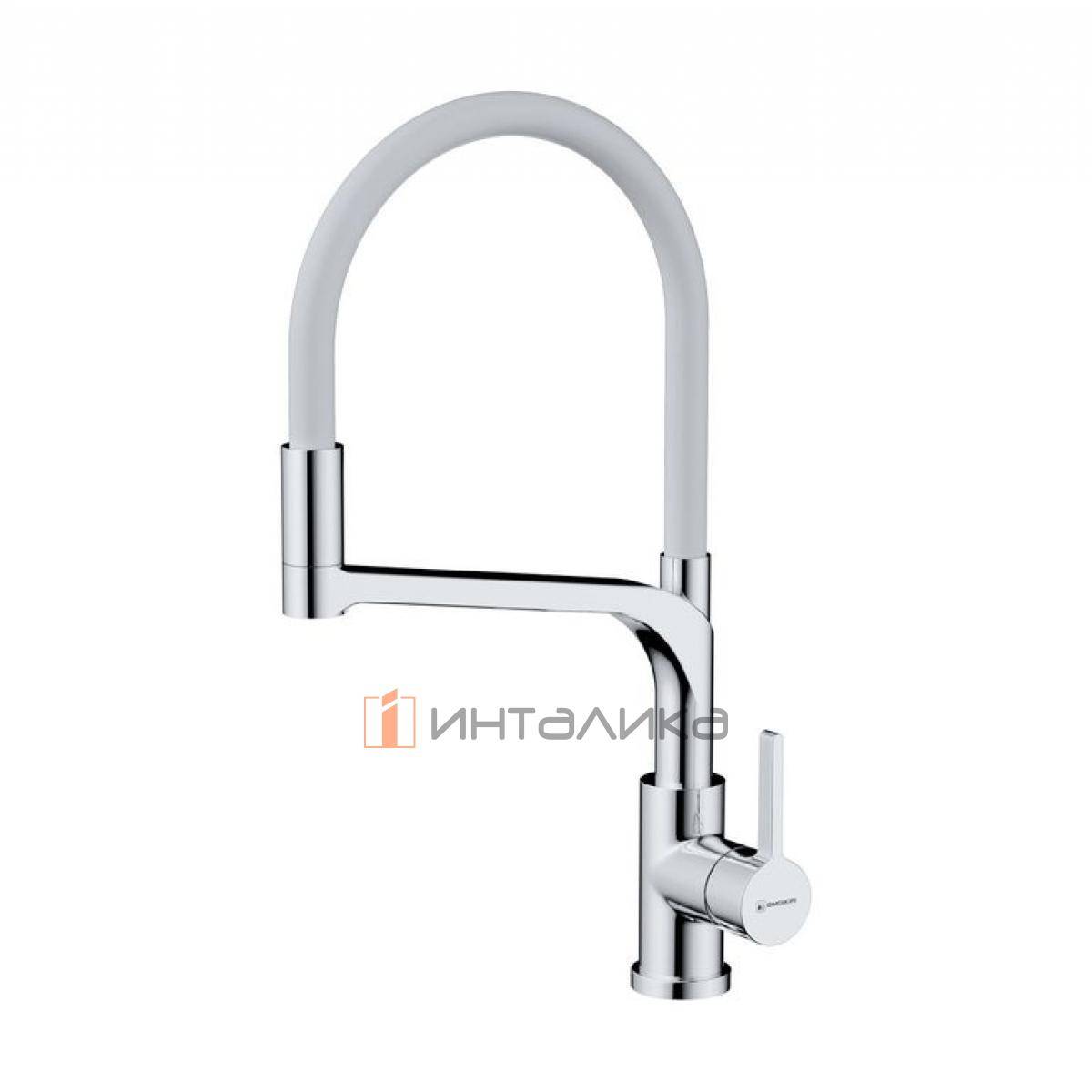 Смеситель Omoikiri SINTO 2 Plus однорычажный, с выводом питьевой воды, с гибким шлангом, хром