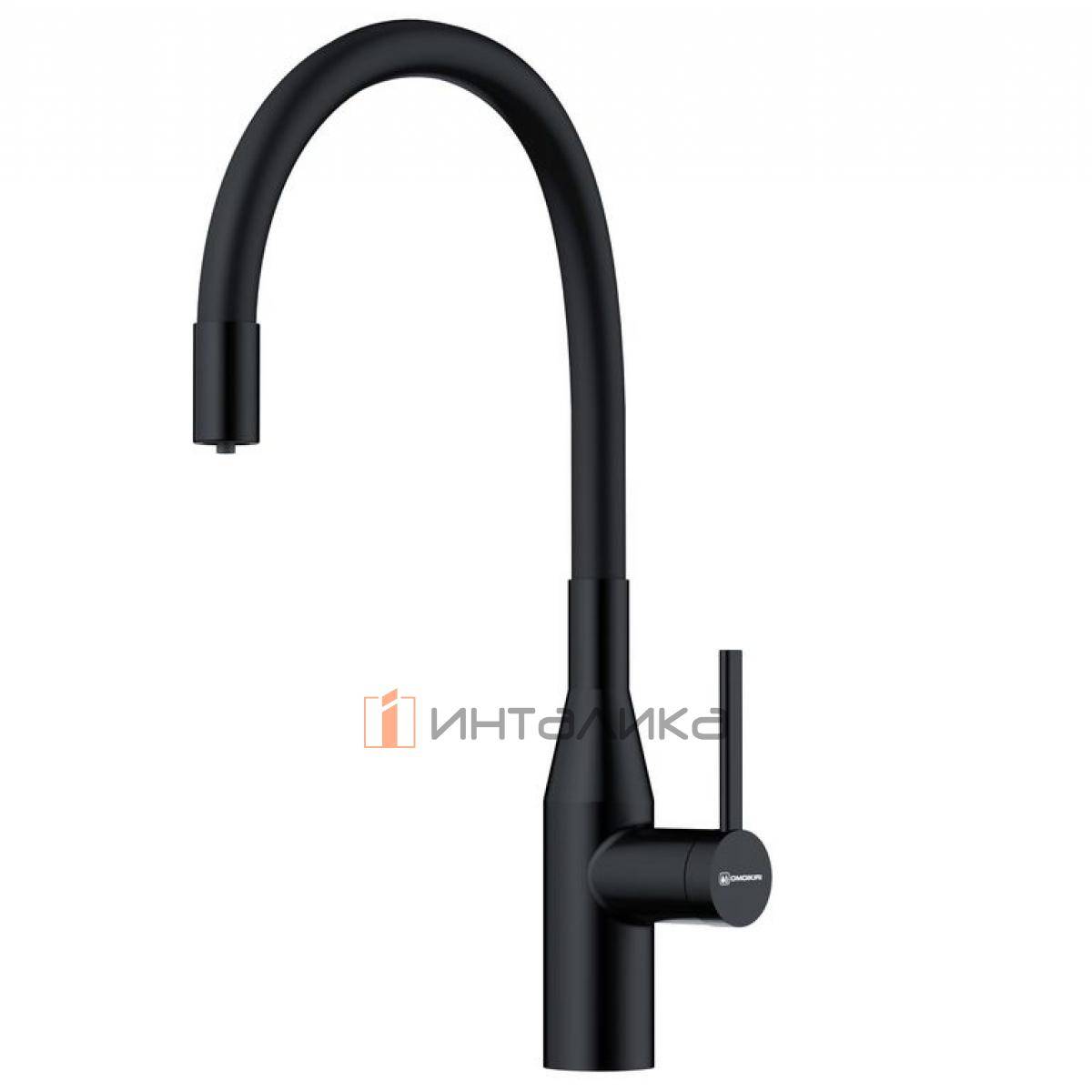 Смеситель Omoikiri YATOMI 2 Plus с выводом для питьевой воды, с гибким шлангом, графит
