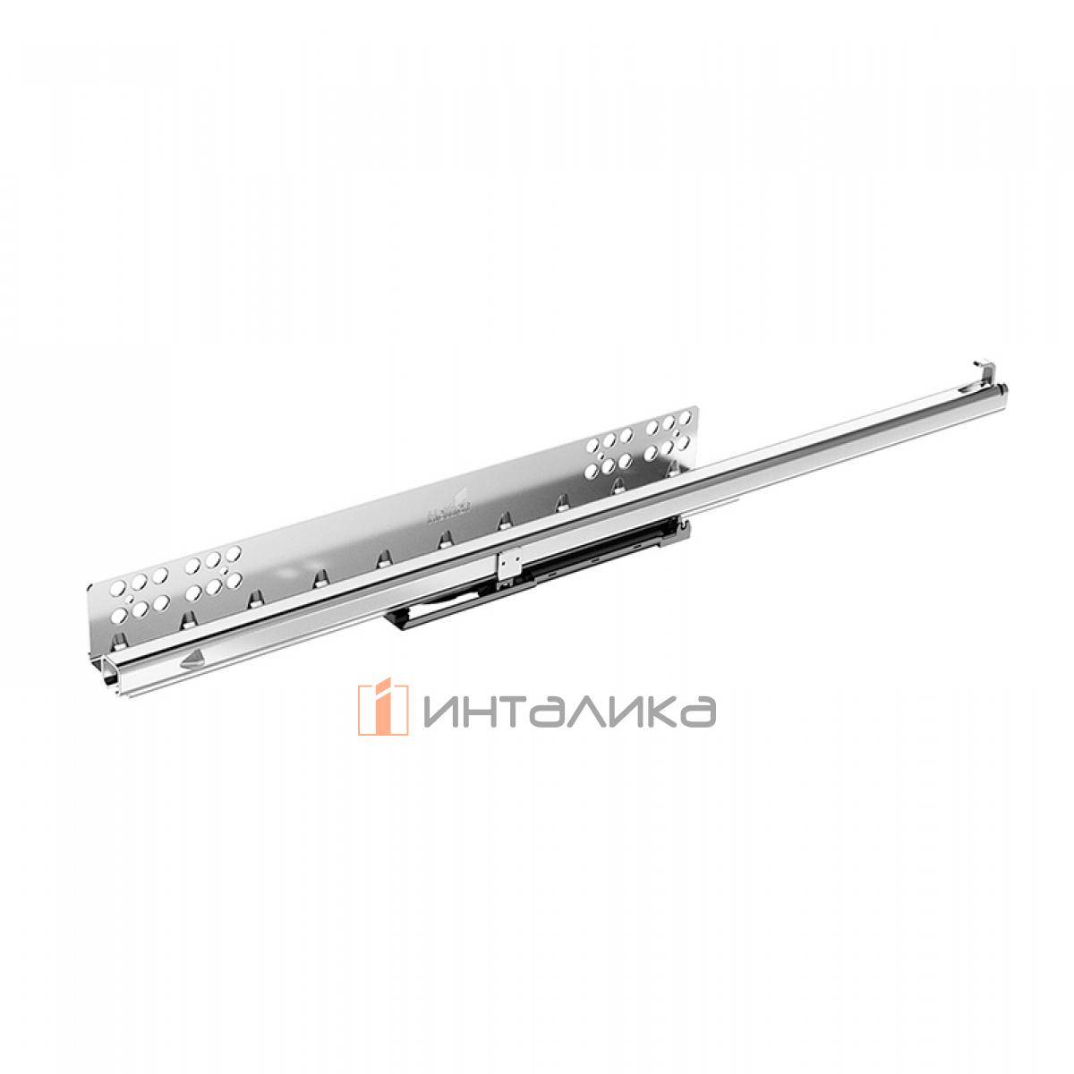 Направляющая HETTICH Квадро 25 / Quadro 25, частичное выдвижение, открывание нажатием / Push to Open, NL250, EB20, G20, левая, под замки