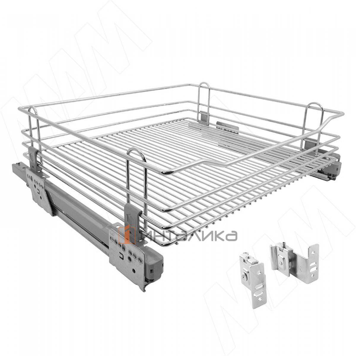 ROUND Корзина 450 мм, H 170 мм, с бок крепл., креп. фасадов, направл. плавн. закр. Nova Pro