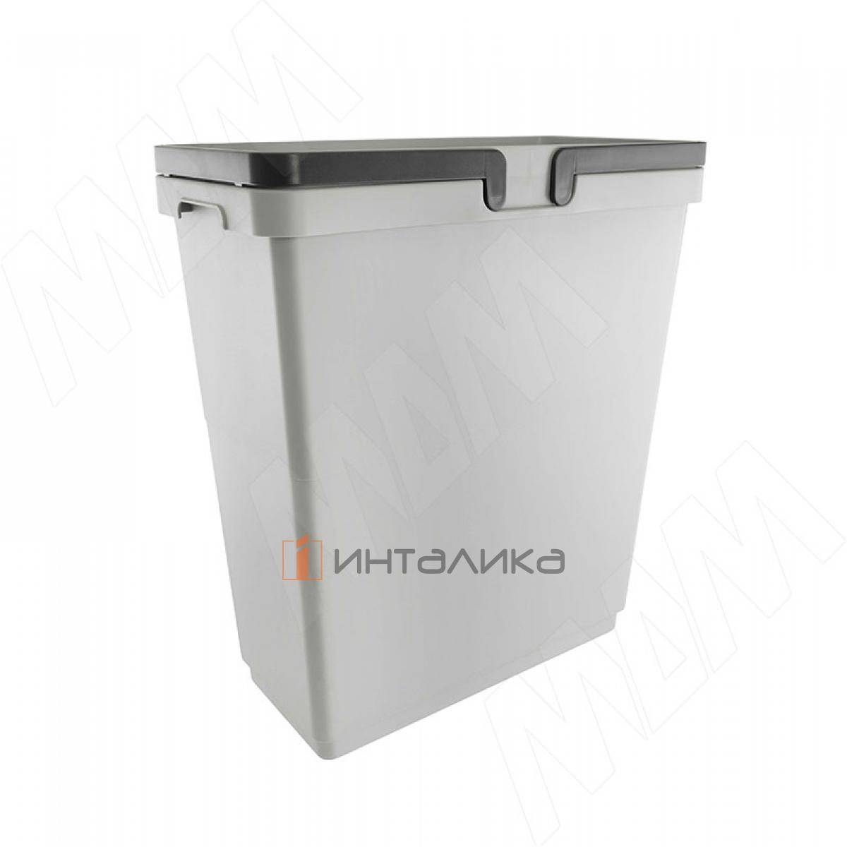 SINGLE XL Ведро с ручками, пластик, объем 36л, H=510мм, цвет серый