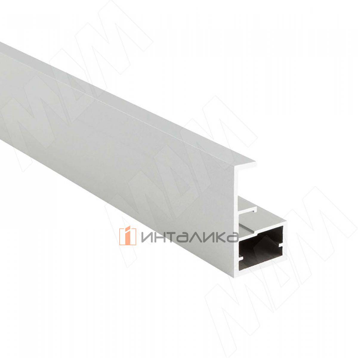 LINEA Профиль рамочный узкий, с интегрированной ручкой, серебро, L-2700