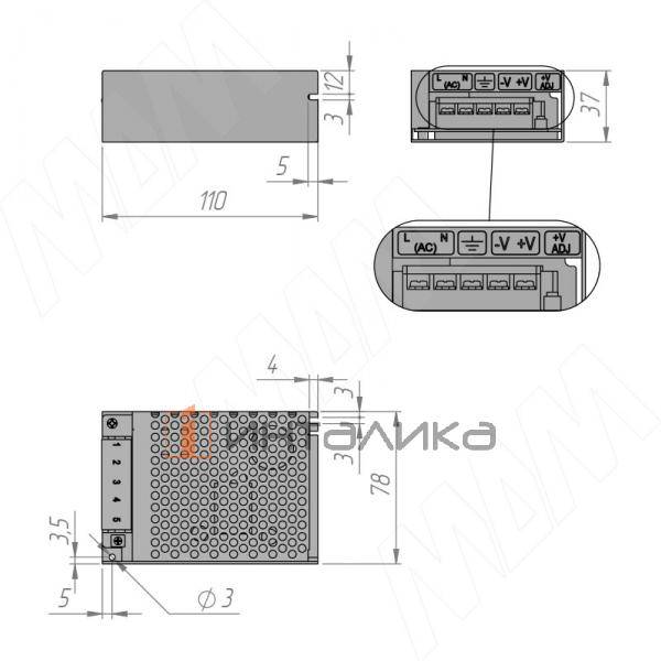 PS12-IP20-ST-60W