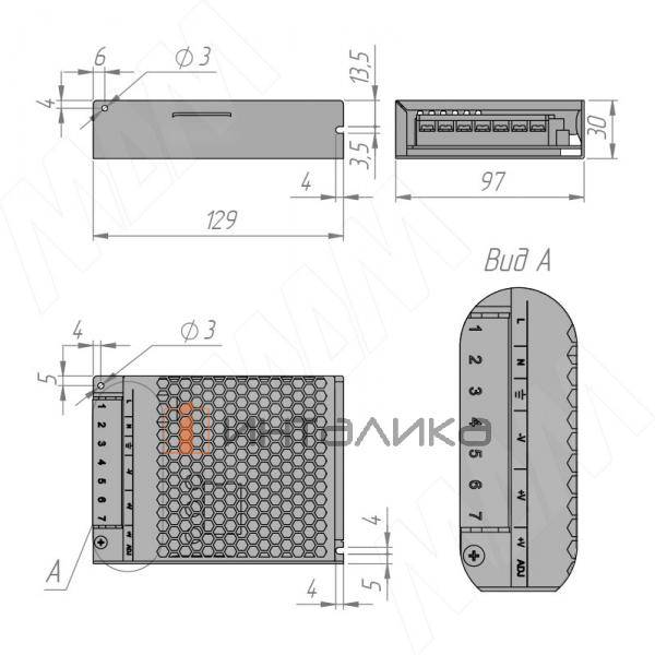 PS12-IP20-ST-U-100W