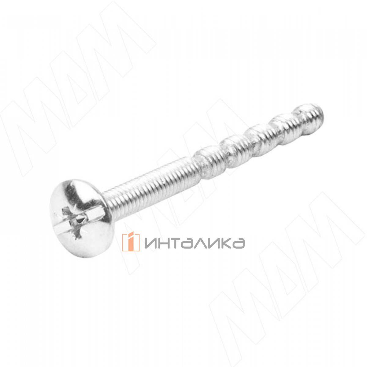 Винт с полукруглой головкой под крест, M4 X 45, универсальный оцинкованный