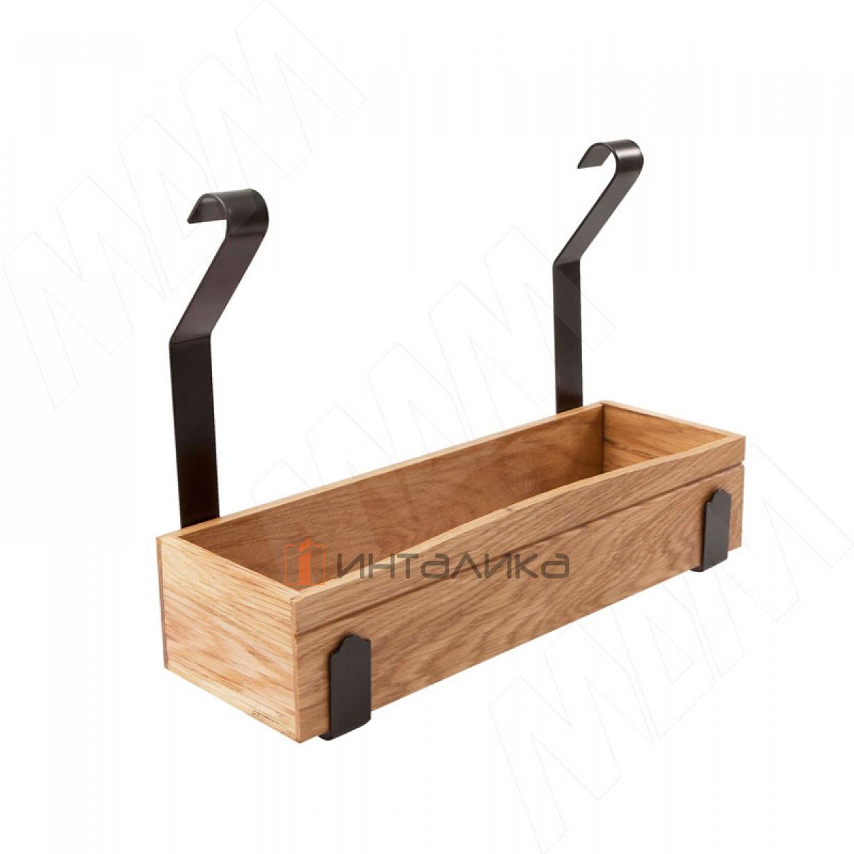 LANDSBY Лоток 280 мм, черный/дуб