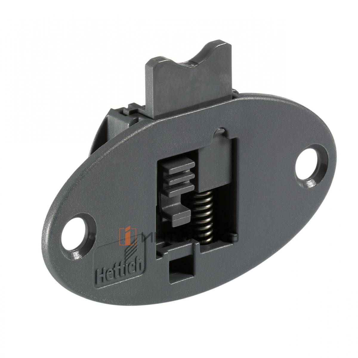 Верхний направляющий элемент HETTICH СлайдЛайн 55 Плюс / Slide Line 55 Plus, для накладной двери с четвертью, пластик, серый